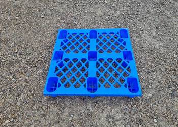 Palety plastikowe 100x100 cm, ażurowa, 9 stopek, paleta plastikowa