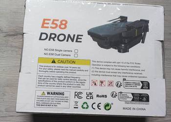 Nowy Dron E58 Składany z Kamerą | Fabrycznie Zafoliowany