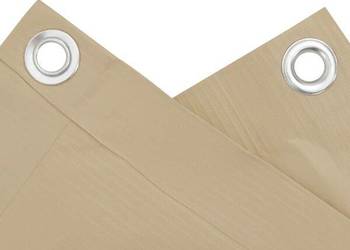 vidaXL Parawan balkonowy, beżowy, 120x500 cm（SKU:134946）