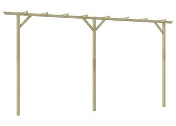 vidaXL Pergola ogrodowa, 410 x 40 x 203 cm, drewno(SKU:41664)