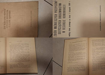 Unikat! Zbiór przepisów drogownictwa PRL 1964, bardzo rzadkie 1. wydanie