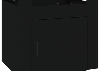 Szafka pod biurko czarna 60x45x60 cm materiał drewnopochodny WM-816609