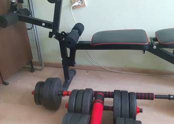 Ławka do wyciskania hantle sztanga.
