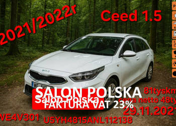 Kia Cee'd 2022 Tylko Salon Polska 1Właściciel GWARANCJA serwis ASO III (20…