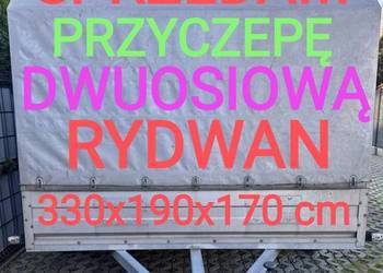 Rydwan lekka przyczepka lekka dwuosiowa  dmc 750 kg   bagażowa towarowa