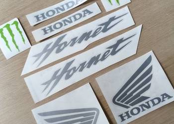 HONDA HORNET srebrne naklejki tuningowe na motocykl  - Producent Naklejek