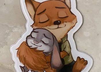 Broszka Zwierzogród Zootopia Nick Bajer i Judy Hopps