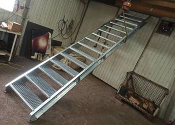 Schody metalowe wema ocynk wejście na 3 metry kontener morski