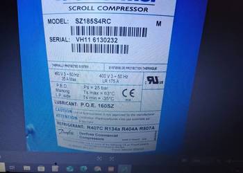 SPRĘŻARKA CHŁODNICZA DANFOSS SZ185s4rc DOSTĘPNE 5 SZTUK