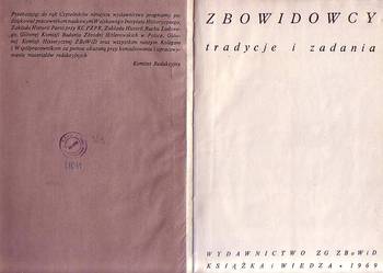 (2674) ZBOWIDOWCY TRADYCJE I ZADANIA PRACA ZBIOROWAZ