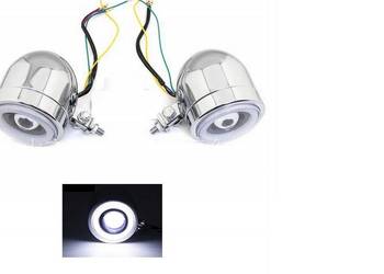 HALOGEN Z RINGIEM 2 SZT SZPERACZ LIGHTBAR DO MOTOCYKLA