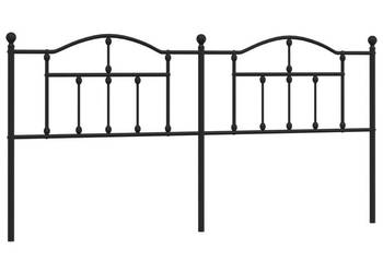 Metalowe wezgłowie czarne 193 cm WM-353476