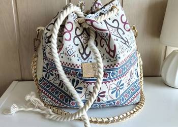 Mała torebka worek na lato wzór boho bohemian orient festival