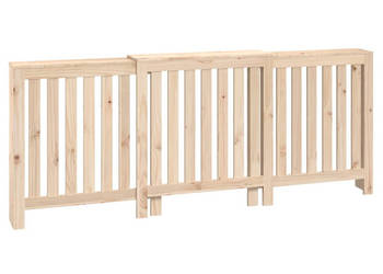 Osłona grzejnika 210x21x85 cm lite drewno sosnowe WM-822586