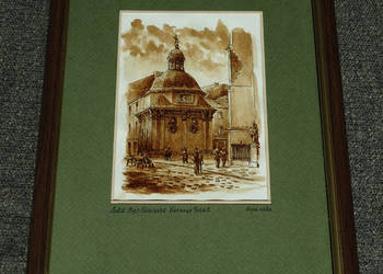 Grafika „Lwów. Ulica Halicka. Widok od strony rynku” Grafika „Lwów. Ulica Halicka. Widok od strony rynku”