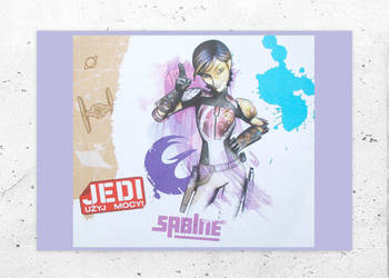 star wars rebelianci plakat A4, sabine plakat z gwiezdnych wojen, obrazek