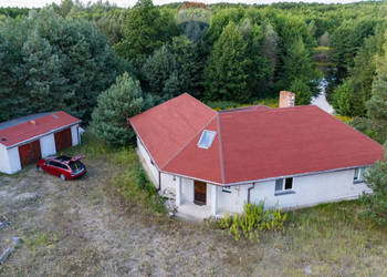 Dom z własnym stawem i wyspą pod Toruniem - Obory