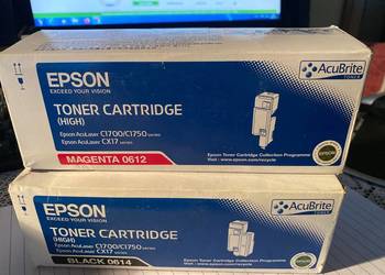 2x Epson 0614 0612 MAGNETA toner oryginal