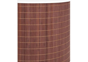 Bambusowy kosz na pranie narożny brązowy 60 L WM-320760