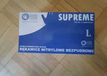 Rękawice jednorazowe nitrylowe bezpudrowe rozmiar L 100 szt