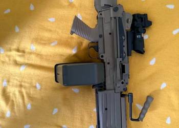 Replika ASG, FN HERSTAL M249 PARA CORE Karabin maszynowy AEG -Tan