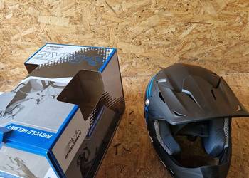 Kask Full Face S-Bike 4S05 Black/Blue Model KA072 Rozmiar L Rower Hulajnoga