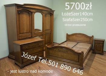 Piękna Sypialnia Dębowa - sprzedam meble do sypialni
