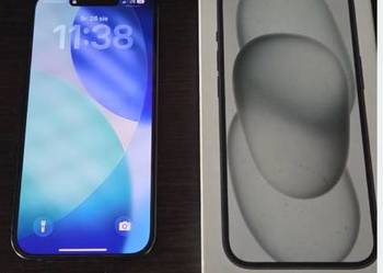 iPhone 15 128 GB • 87% bateria • Kompletny zestaw • Etui • Pudełko