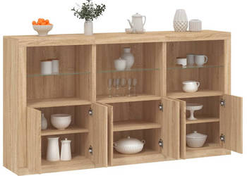 Szafka z oświetleniem LED dąb sonoma 1815x37x100 cm WM-3209151