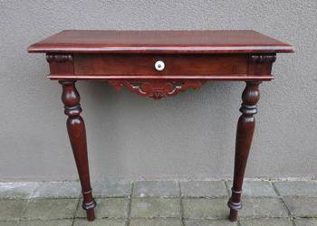 Stara eklektyczna konsola półka pod lustro z szufladą F002