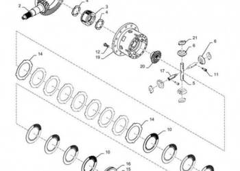 New Holland T6090 T6070 Wałek zębaty 84347206
