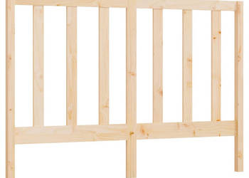 Wezgłowie łóżka 126x4x100 cm lite drewno sosnowe WM-817680