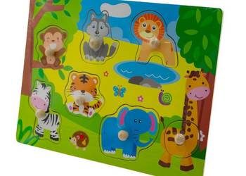 Drewniane puzzle 30x22 SAFARI  II 7 elementów