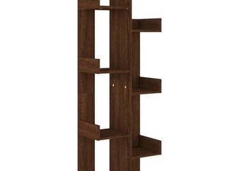 Regał na książki, 48x25,5x140 cm, brązowy dąb(sku：816007)