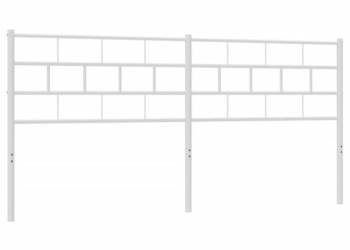 Metalowe wezgłowie białe 200 cm WM-355746