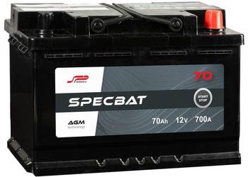 Akumulator SPECBAT AGM START&STOP 70Ah 700A Prawy Plus Akumulator SPECBAT AGM START&STOP 70Ah 700A Prawy Plus