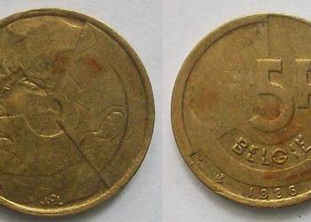 Belgia 5 franków rok 1986