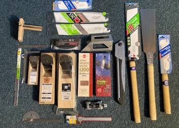 Narzędzia Japońskie cena 70% nowych Kanna Piły kątowniki itp