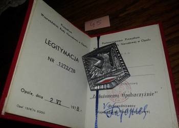 Zasłużonemu Opolszczyźnie odznaczenie
