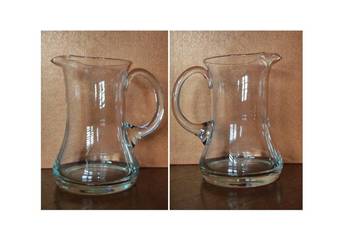 Krosno szklany dzbanek z uchem szkło krystaliczne do wody lemoniady napojów