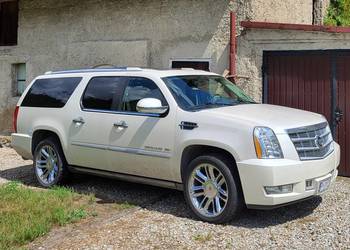 CADILLAC ESCALADE ESV PLATINUM 6.2 V8 BIAŁA PERŁA DŁUGI NAJBOGATSZY ZDROWY
