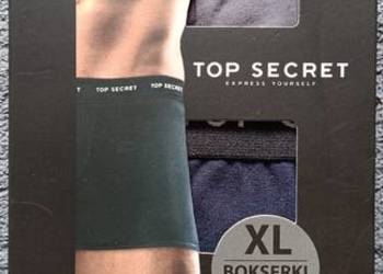 TOP SECRET bokserki męskie 2-pak, rozmiar XL (94-98 cm), 95% bawełna