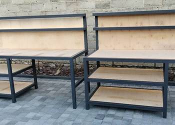 Stół - regał warsztatowy (falbanek) na wymiar