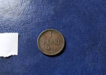 Stare monety 1 penni 1874 Finlandia