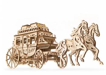 Dyliżans Pocztowy Model mechaniczny do składania Ugears