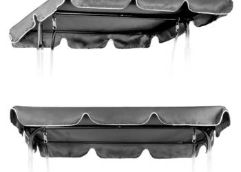 Daszek do huśtawki 200x120 cm wodoodporne poszycie szary MultiGarden