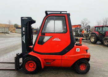 wózek widłowy LINDE H35D diesel kabina wolny skok przesuw boczny 1999'