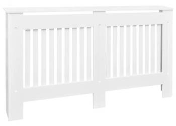 vidaXL Biała osłona na kaloryfer, płyta MDF,(SKU:242190)