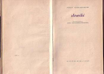 (6686) SŁOWIKI – JOSIF GIERASIMOW