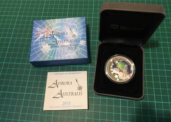 Srebrna moneta z serii Terytorium Australii Antarktyda Zorza